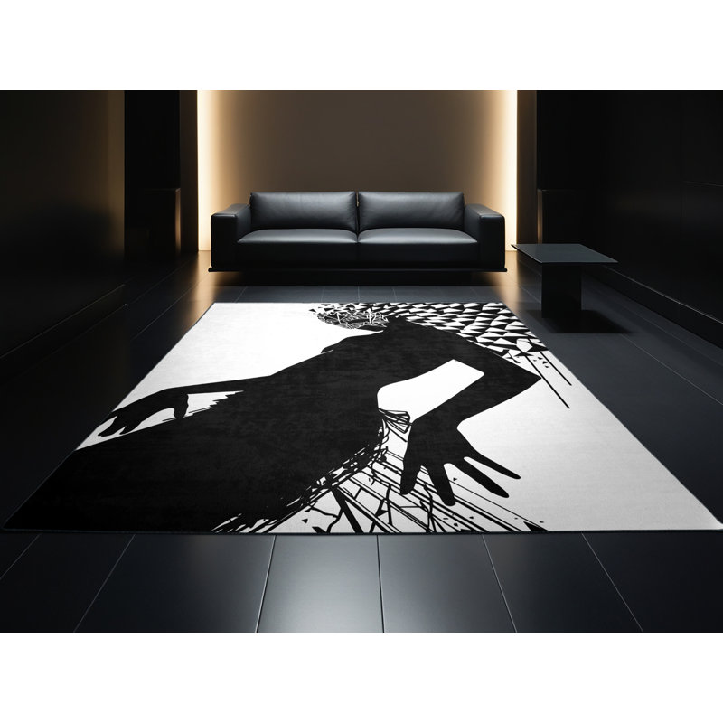Tapis d'inspiration mondiale Osnat Masked Performer, 4 x 6