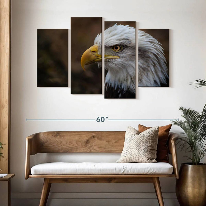 Brampt Bald Eagle Gaze, 32" H x 52" W
