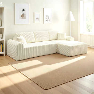Canapé modulaire 109 po avec méridienne en L 109 po Cloud