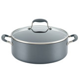 Anolon Advanced Home Hard-Anodized Nonstick Wide Stockpot With Lid, 7.5 Quart