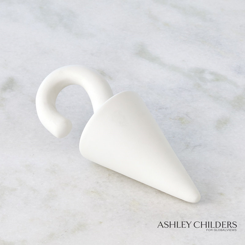 Cone Drop-Matte White
