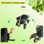 Chariot utilitaire de jardin à 4 roues avec pneus à structure en acier de 10 pouces - Noir-121615302