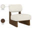 Fauteuil d'appoint en cuir Vetra Lystra-121555200-121555202