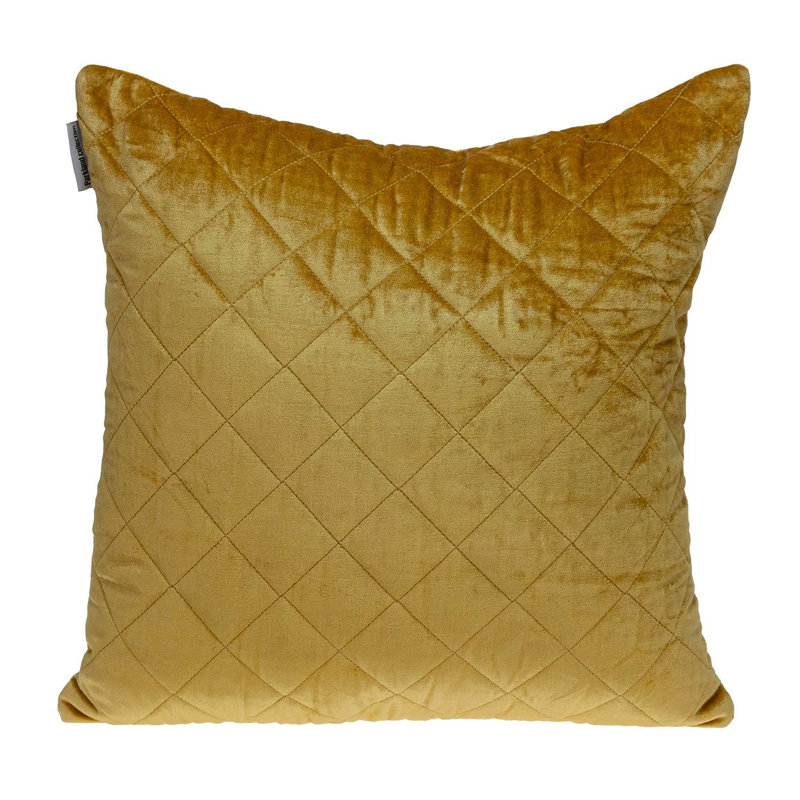 Housse et insert de coussin carré Euro, Jaune