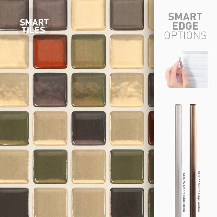 Smart Tiles Smart Edge Brillo Peel and Stick Finishing Edge