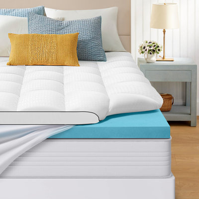 Bothwell 4 in. Memory Foam Mattress Topper