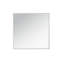 Table de bout carrée en miroir 11,8 po avec lumières DEL et diamant concassé