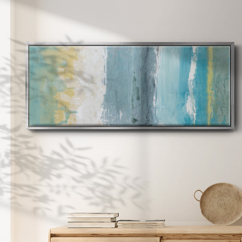 Beach Walk I- Framed Canvas