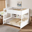 Lit superposé avec armoires de rangement et ports USB-905350962