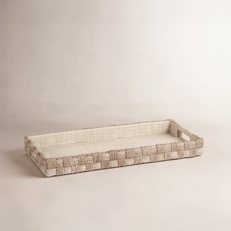 Hamburg Wood Tray, 2" H x 10" W x 19.5" D