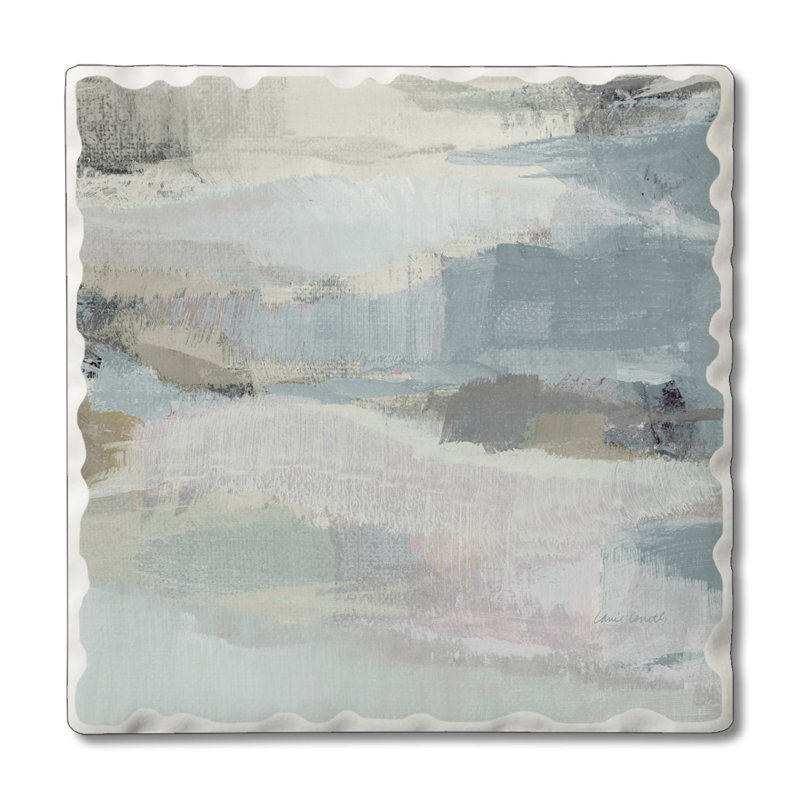 Misty Clouds Single Tumbled Tile Coaster Create Your Own Set