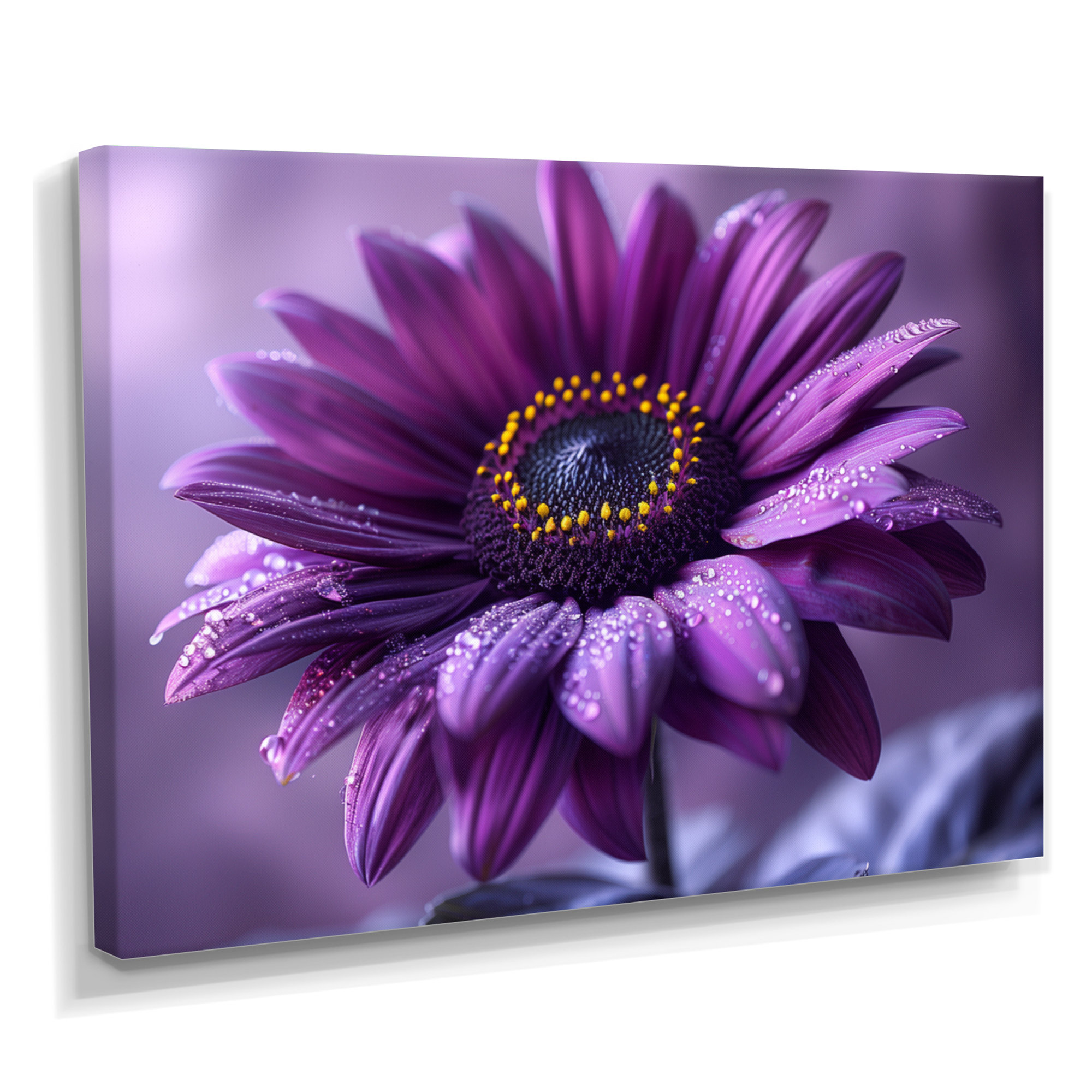 Winston Porter Modern Purple Sunflower Fusion II Sunflowers Wall