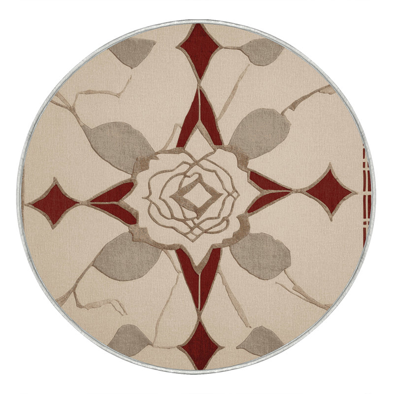 Edge Continuum Rug, Round 7'
