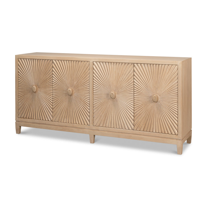 Rayon 76'' W Solid Wood Sideboard