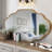  20" x 36" Silver Oval Bathroom Vanity Mirror, Aluminum Frame, 4mm HD Shatterproof Glass, Wall Mounted Vertical & Horizontal-925263782-925263781
