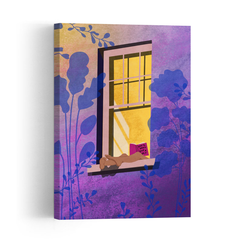How To Don'T Give A Shit Contemporary City Summer Wall Art Print 1 Piece Wrapped Canvas Wall Art, 45.72cm H x 30.48cm W