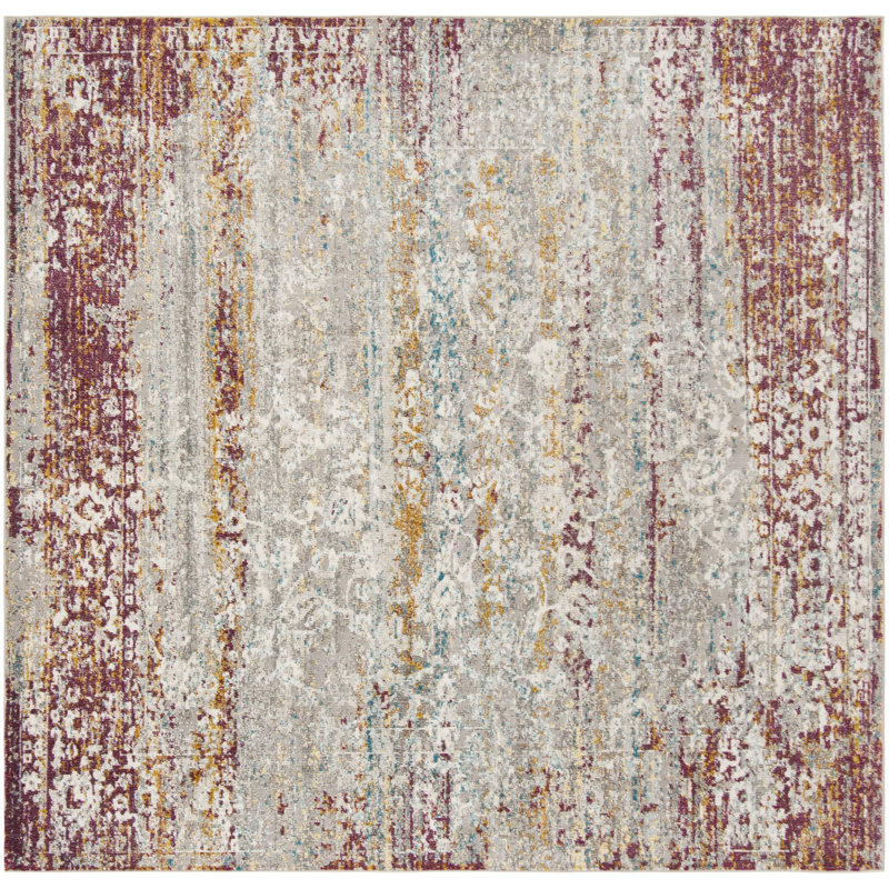 Hermanus Performance Oriental Rug, Square 6'5"