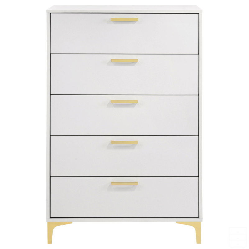 Rectangular 5-Drawer Chest