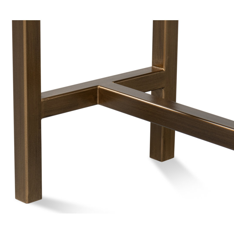 Shagreen 54 in. Console Table, Green