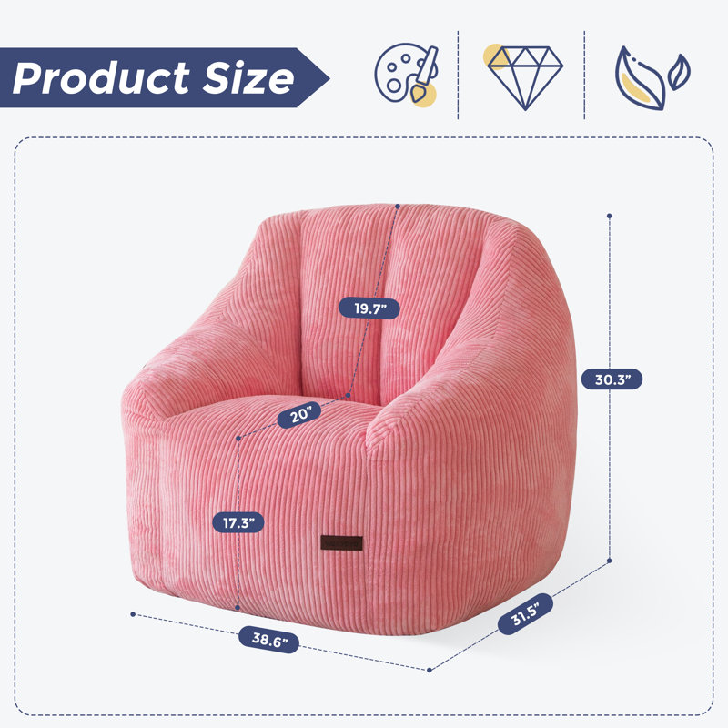 Fauteuil à billes Fauteuil à billes Comfy, Rose