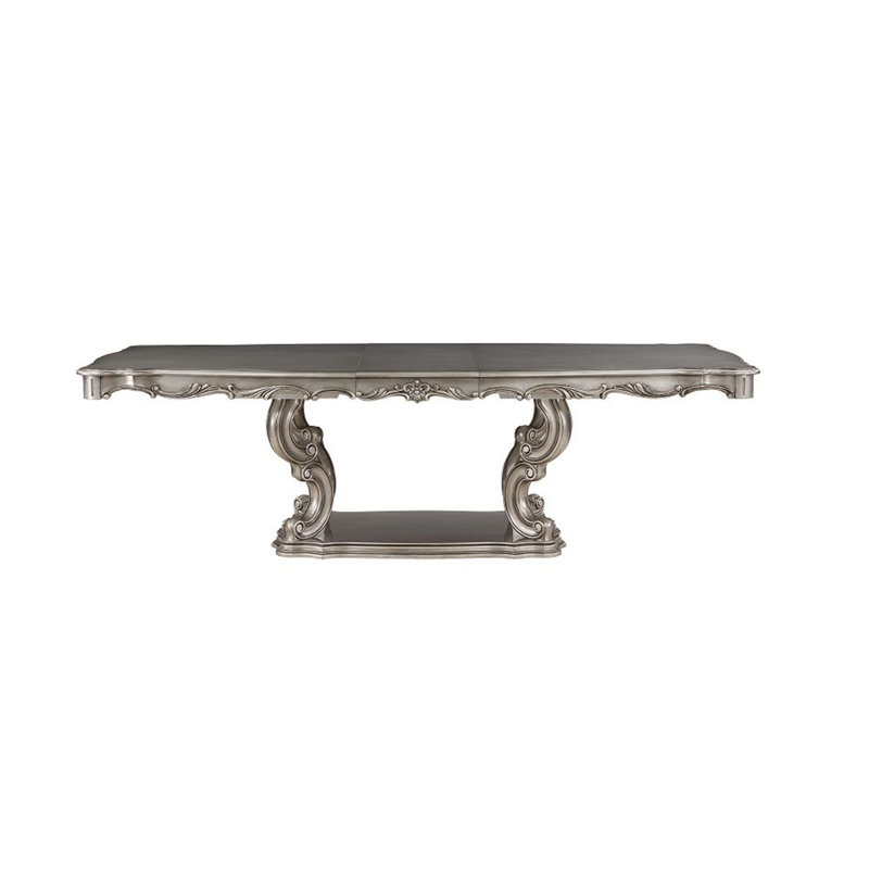 Table de salle à manger à piédestal extensible Kema