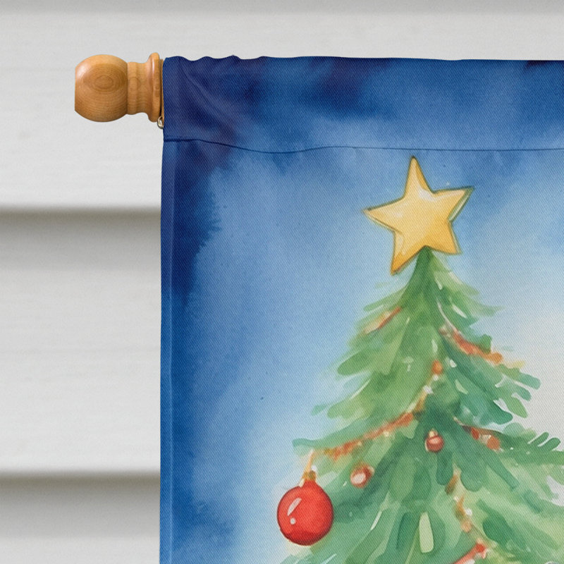 Drapeau de Noël maison de renne, Schipperke