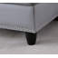 Canapé modulaire en forme de L gris en similicuir 2 pièces-130226330