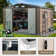 10 ft. W x 8 ft. D Metal Storage Shed with Metal Base Frame Kit