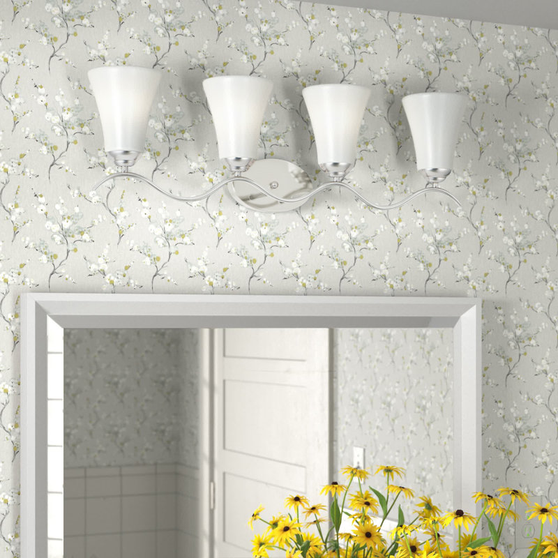 Lavalley 4 - Light Dimmable Vanity Light, Satin Nickel