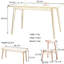 Ensemble de table de salle à manger en bois massif