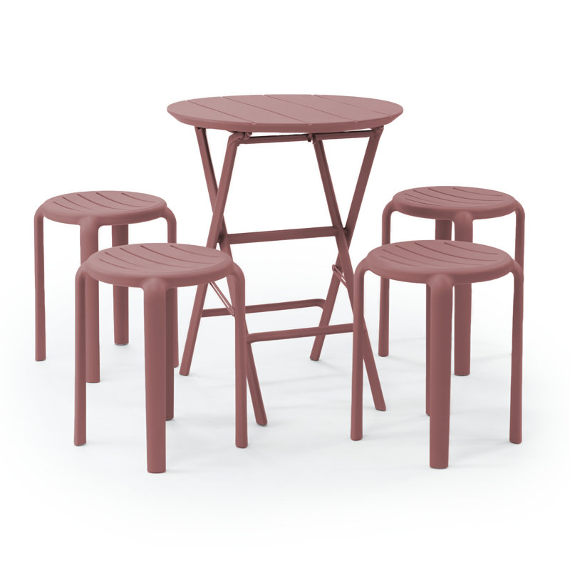 Ensemble de bistro Centreville pour 4 personnes, Rouge