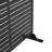 Pacifa 74.8" x 47" Laser-Cut Metal Privacy Screen Fence Panel With Stripe Pattern-102305952