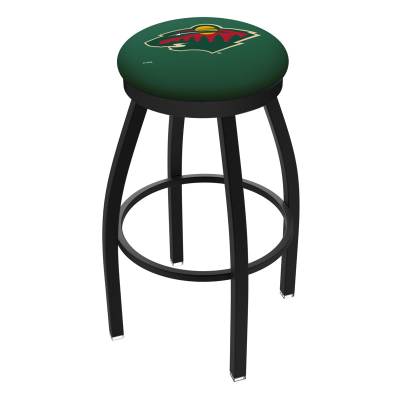 Tabouret pivotant très haut NHL, Minnesota Wild, Noir, Très grand (siège d'une hauteur de 36 po)