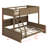 Bunk Bed With Storage Cabinets And USB Ports, Solid Pine Wood Frame With Safety Guard Rails-973647477-973647478
