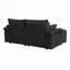 Ensemble de chaise longue double avec repose-pieds réversible - Velours côtelé doux, rangement, port USB, siège / table multifonctionnel pour le salon-146313299