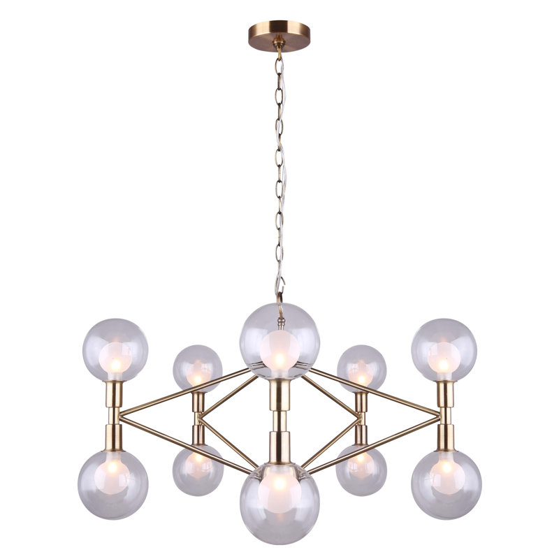 Lustre géométrique à 10 lumières Yosman