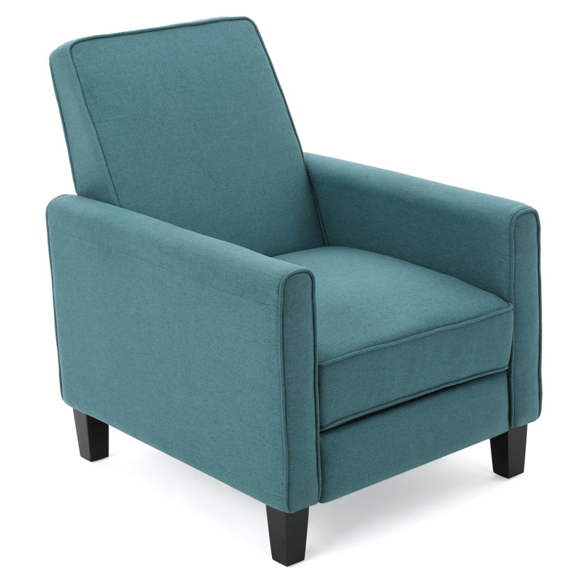 Grantham Upholstered Recliner, Dark Teal Polyester
