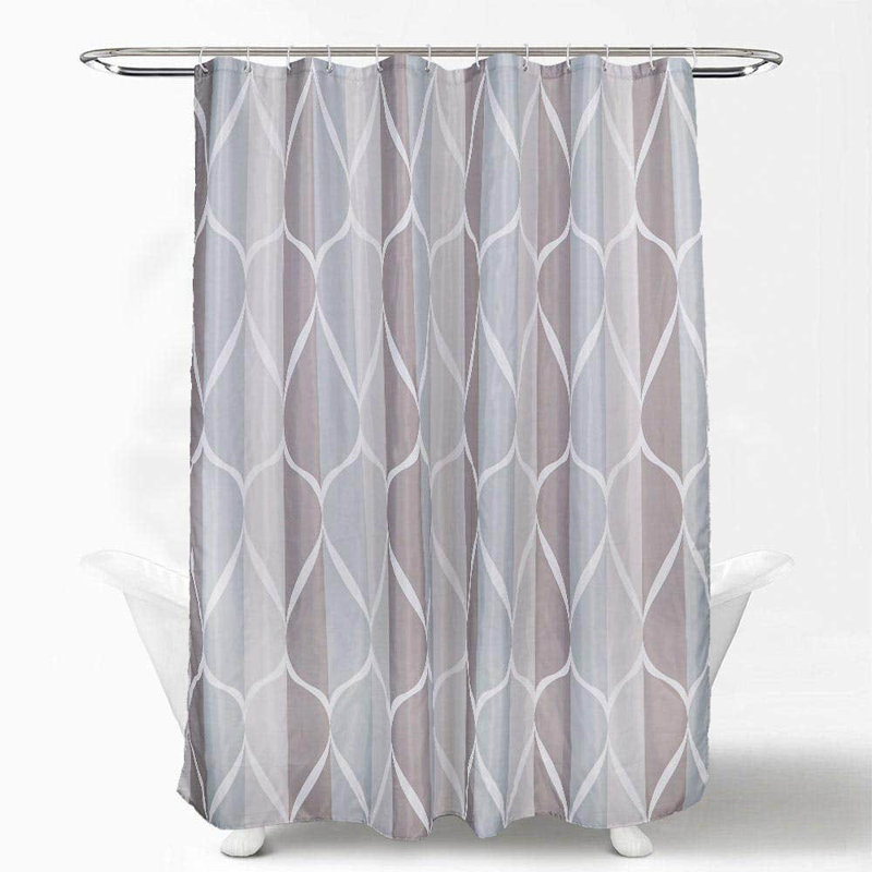 McKaylah Geometric Shower Curtain