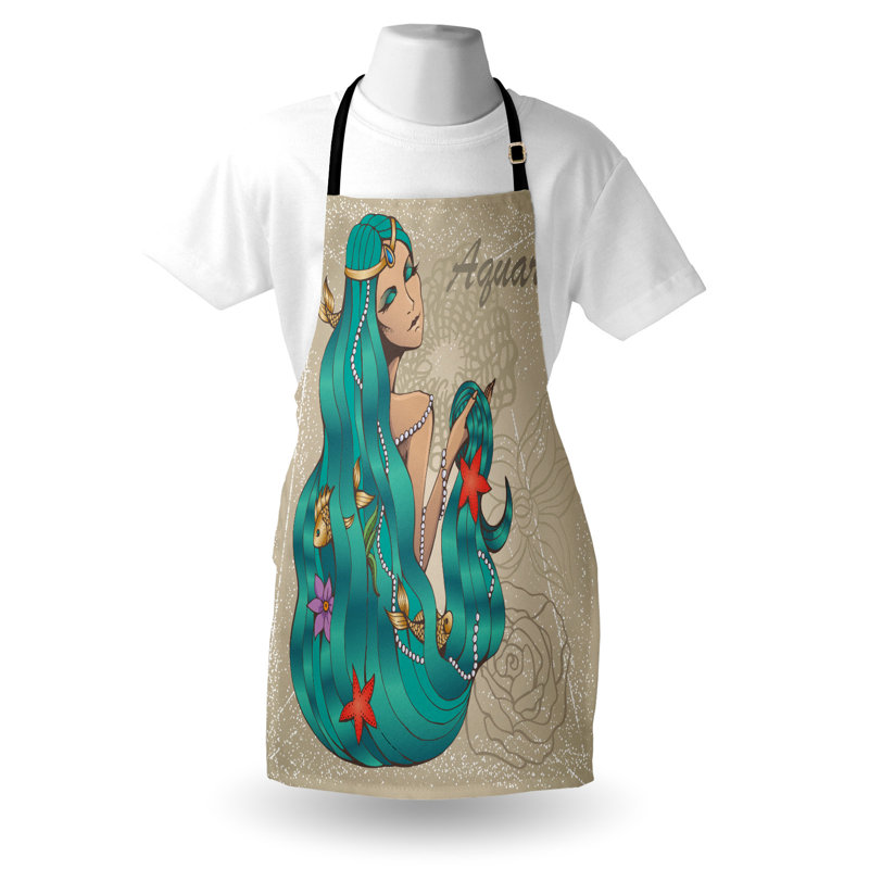 Multicolore, tablier East Urban Home Zodiac Aquarius