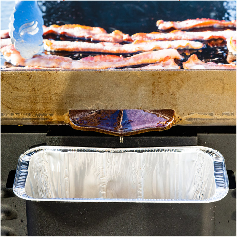 Disposable Rectangular Aluminum Grease Cup Liners, Pack of 30
