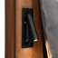 Lit pour grand lit en cuir brun et gris, avec coussin de dossier ergonomique, veilleuses 2 pièces et tête de lit confortable en simili cuir avec support de poids réparti, structure en métal à DEL-121077175