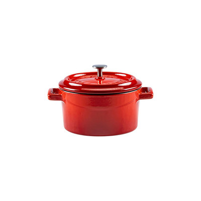 Diamètre de la fonte: H 4 po: 2 po 13 oz Faitout rond en fonte