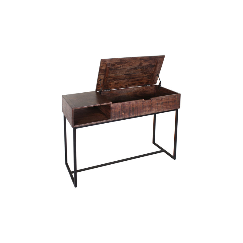 Elieana 43'' Solid Wood Top Console Table