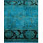 Tapis bleu noué à la main de conception unique Holsworth - bleu