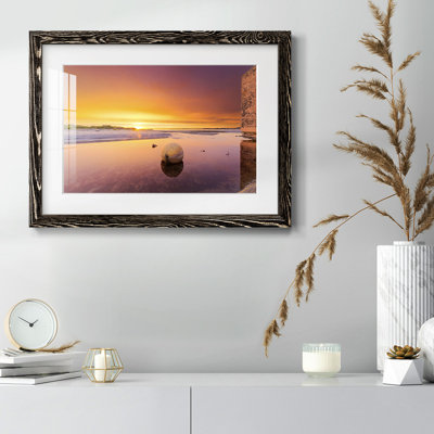 Sunset Tide, reproduction d'art encadrée