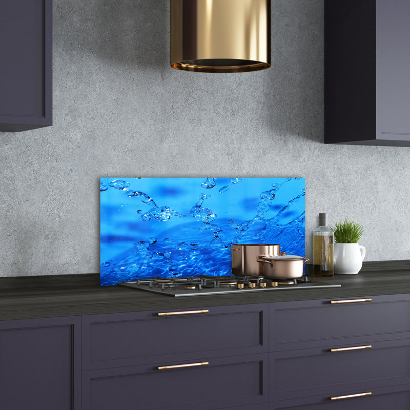50cm W x 100cm L Glass Peel and Stick Panel