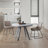 Siefert 35.4'' Round Dining Table Set, Kitchen Dining Table and 4 Dining Chairs-992375938-993963557