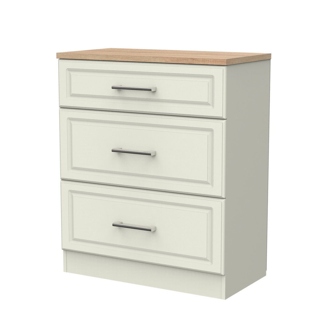 Fully Assembled Moretz 3 Drawer Chest of Drawers