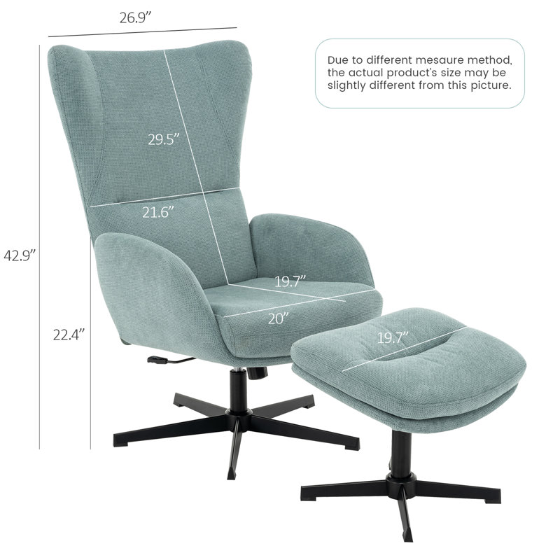 Hanayo Swivel Recliner with Ottoman
