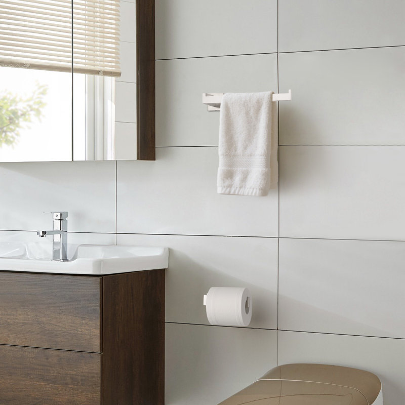 Stainless Steel Wall-Mounted 4-piece bathroom hardware set, Brushed Nickel